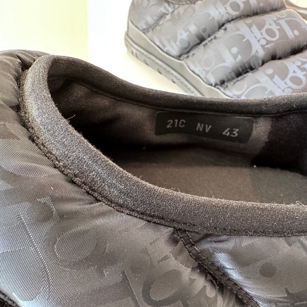 Dior Slipper Oblique Nylon in Black size 43 - Picture 2 of 4